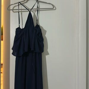 Show me your mumu maxi dress, halter with off the shoulders.